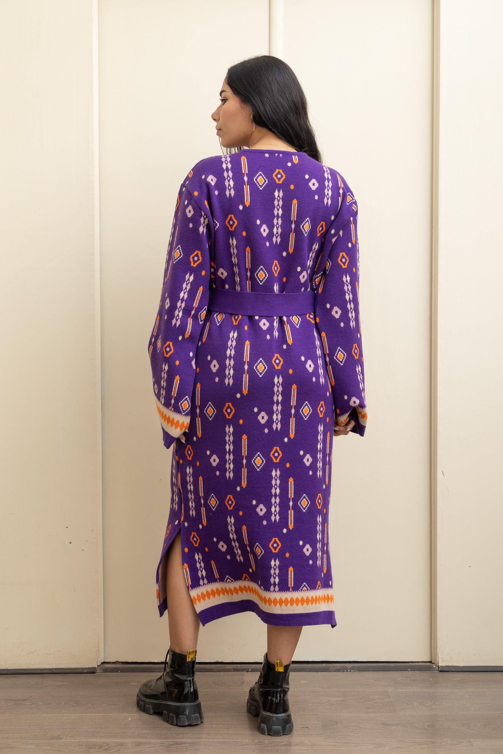 Image of Purple Effortless Knit Maxi Dress – Style with Every Step